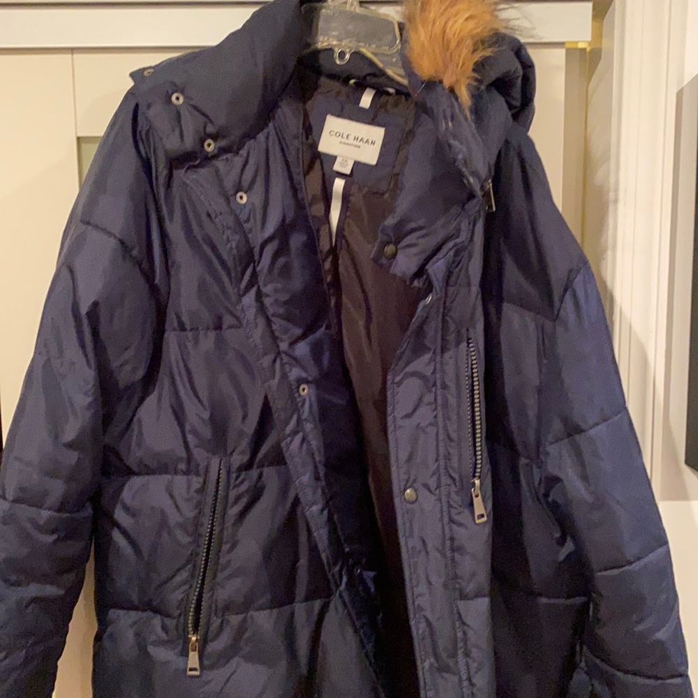 Blue puff coat